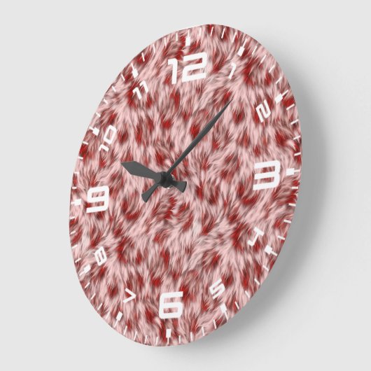 Abstracte Bruine Stof Bont Textuur Achtergrond-246 Grote Klok (Hoek)