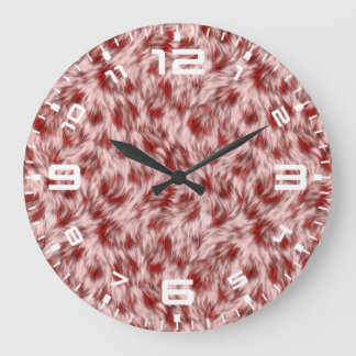 Abstracte Bruine Stof Bont Textuur Achtergrond-246 Grote Klok