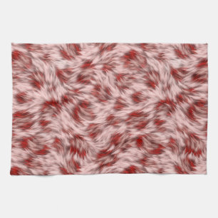 Abstracte Bruine Stof Bont Textuur Achtergrond-246 Theedoek