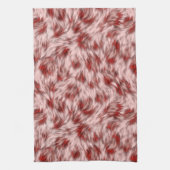 Abstracte Bruine Stof Bont Textuur Achtergrond-246 Theedoek (Verticaal)