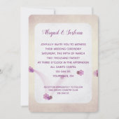 abstracte bruine textuur bruiloft kaart (Voorkant)