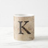 Abstracte bruine toon koffiemok (Center)