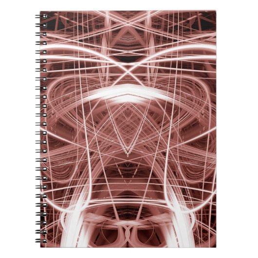Abstracte bruine trails notitieboek (Voorkant)