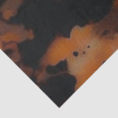 Abstracte Bruine & Zwarte Textuur, Chic TortoiseSh Tissuepapier (Detail)