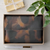 Abstracte Bruine & Zwarte Textuur, Chic TortoiseSh Tissuepapier (Geschenk)