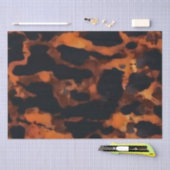 Abstracte Bruine & Zwarte Textuur, Chic TortoiseSh Tissuepapier (Craft)