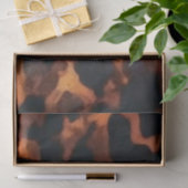 Abstracte Bruine & Zwarte Textuur, Chic TortoiseSh Tissuepapier (Geschenk)