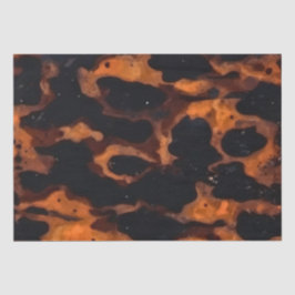 Abstracte Bruine & Zwarte Textuur, Chic TortoiseSh Tissuepapier
