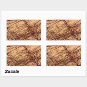 Abstracte bruinegrond Sticker fractal Rectangle (Vel)