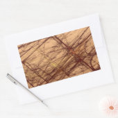 Abstracte bruinegrond Sticker fractal Rectangle (Envelop)