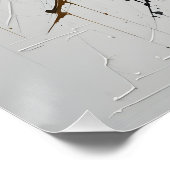 Abstracte brullende leeuw perfect poster (Hoek)