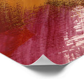 Abstracte Brush Stroke Wall Art Poster (Hoek)