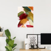 Abstracte Brush Stroke Wall Art Poster (Thuiskantoor)