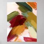 Abstracte Brush Stroke Wall Art Poster (Voorkant)