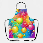 Abstracte bubbelkunst schort (Voorkant)