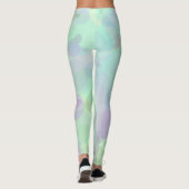 Abstracte bubbels in waterige pastelkleuren leggings (Achterkant)