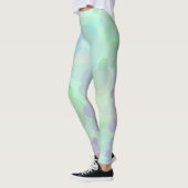 Abstracte bubbels in waterige pastelkleuren leggings (Links)