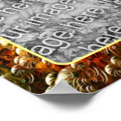 Abstracte bubbels Lijst Creëer Uw eigen foto Poster (Hoek)