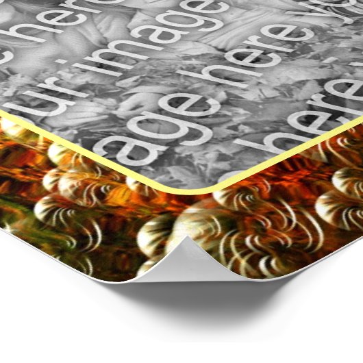 Abstracte bubbels Lijst Creëer Uw eigen foto Poster (Hoek)