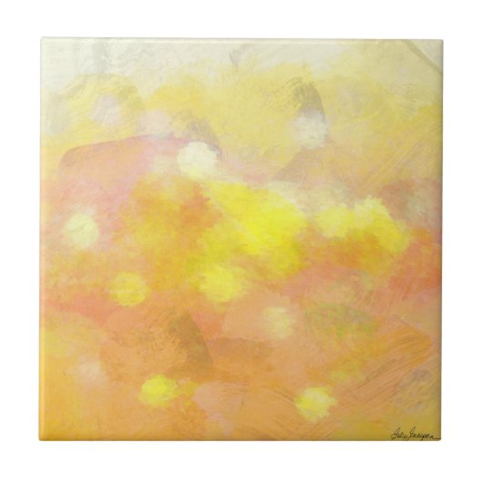Abstracte Bubble Ceramische Tegel Tegeltje (Voorkant)