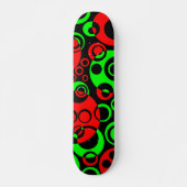 Abstracte Bubbles 01 - V2 - Retro Skateboard (Voorkant)