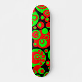 Abstracte Bubbles 03 - Retro Persoonlijk Skateboard (Voorkant)