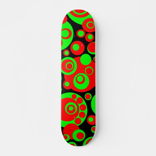 Abstracte Bubbles 03 - Retro Persoonlijk Skateboard (Voorkant)