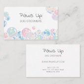 Abstracte Bubbles Hondengroomers Hydro Bath Visitekaartje (Voorkant / Achterkant)