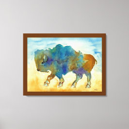 Abstracte buffel canvas afdruk