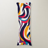 Abstracte buis lichaamskussen (Voorkant Verticaal)