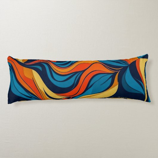 Abstracte buis lichaamskussen (Achterkant)