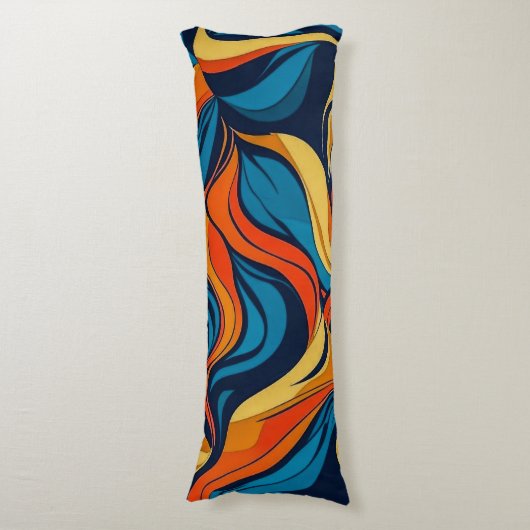 Abstracte buis lichaamskussen (Voorkant Verticaal)