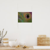 Abstracte buitenaardse eclips poster (Keuken)