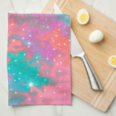 Abstracte buitenruimteillustratie | keukenhanddoek (Quarter Fold)