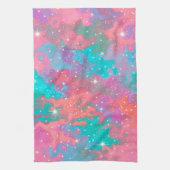 Abstracte buitenruimteillustratie | keukenhanddoek (Verticaal)