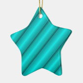 Abstracte buizen in het Blauwgroen Keramisch Ornament (Links)