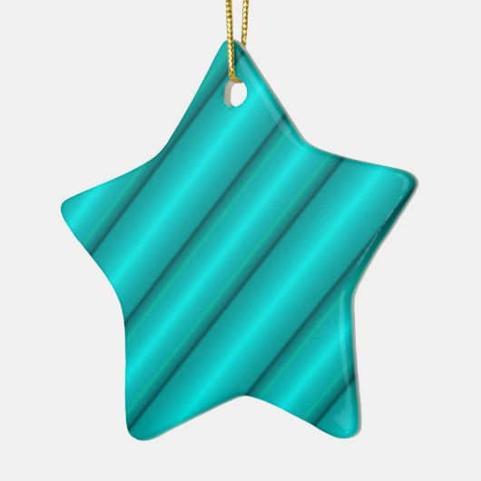 Abstracte buizen in het Blauwgroen Keramisch Ornament (Links)