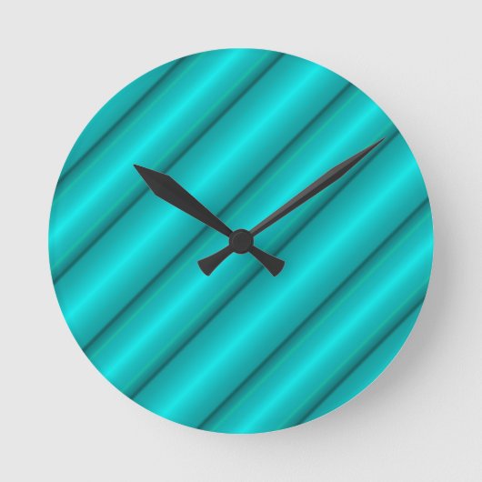 Abstracte buizen in het Blauwgroen Ronde Klok (Voorkant)