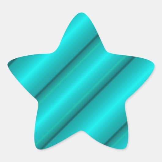 Abstracte buizen in het Blauwgroen Ster Sticker (Voorkant)