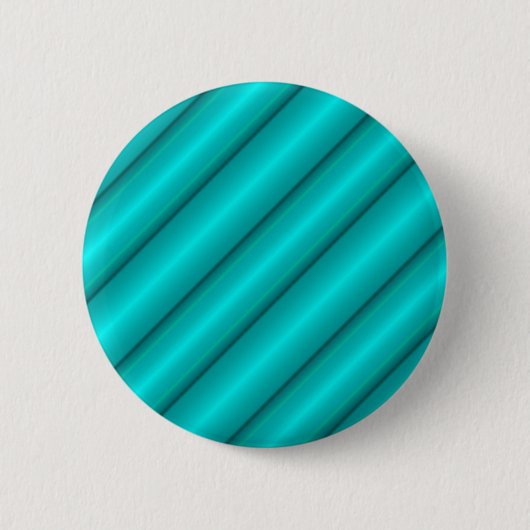 Abstracte buizen in turkoois ronde button 5,7 cm (Voorkant)