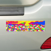 Abstracte Bumpersticker voor het schilderen van ol (Op auto)
