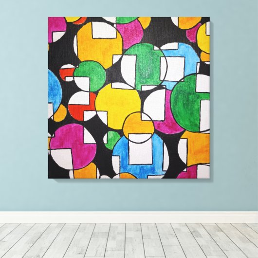 Abstracte bundelcanvas afdrukken (Insitu (Houten vloer))