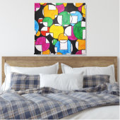 Abstracte bundelcanvas afdrukken (Insitu (Slaapkamer))