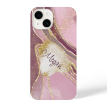 Abstracte Burgundy Roze Goud Omlijnd