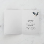 Abstracte Business Merry en Bright Photo Card Kaart (Binnen)