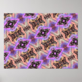 ABSTRACTE BUTTERFLIES EN BUGS-PATROON POSTER (Voorkant)