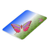 Abstracte butterflies Premium Magnet Magneet (Linkerzijde)