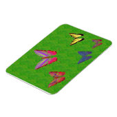 Abstracte butterflies Premium Magnet Magneet (Linkerzijde)