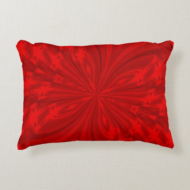 Abstracte Butterfly Aqua Accent Pillow Decoratief Kussen (Voorkant)