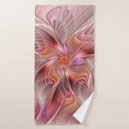 Abstracte Butterfly Colorful Fantasy Fractal Art Badhanddoek
